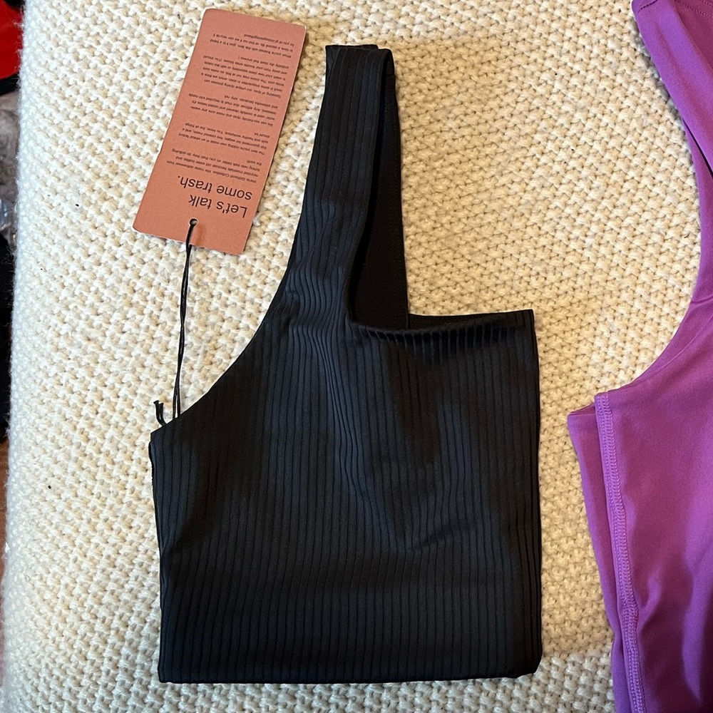 Black RIB Tommy Bra